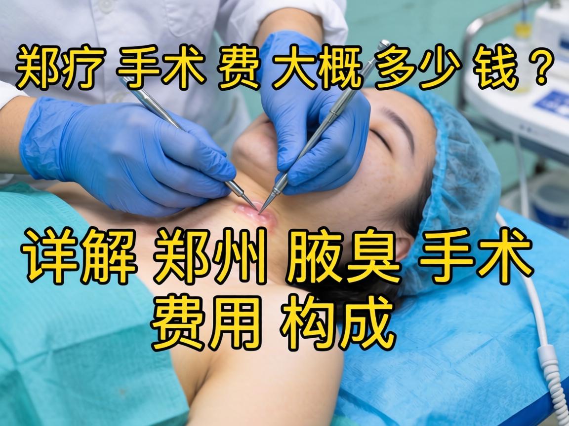 郑州腋臭手术费大概多少钱？详解郑州腋臭手术费用构成