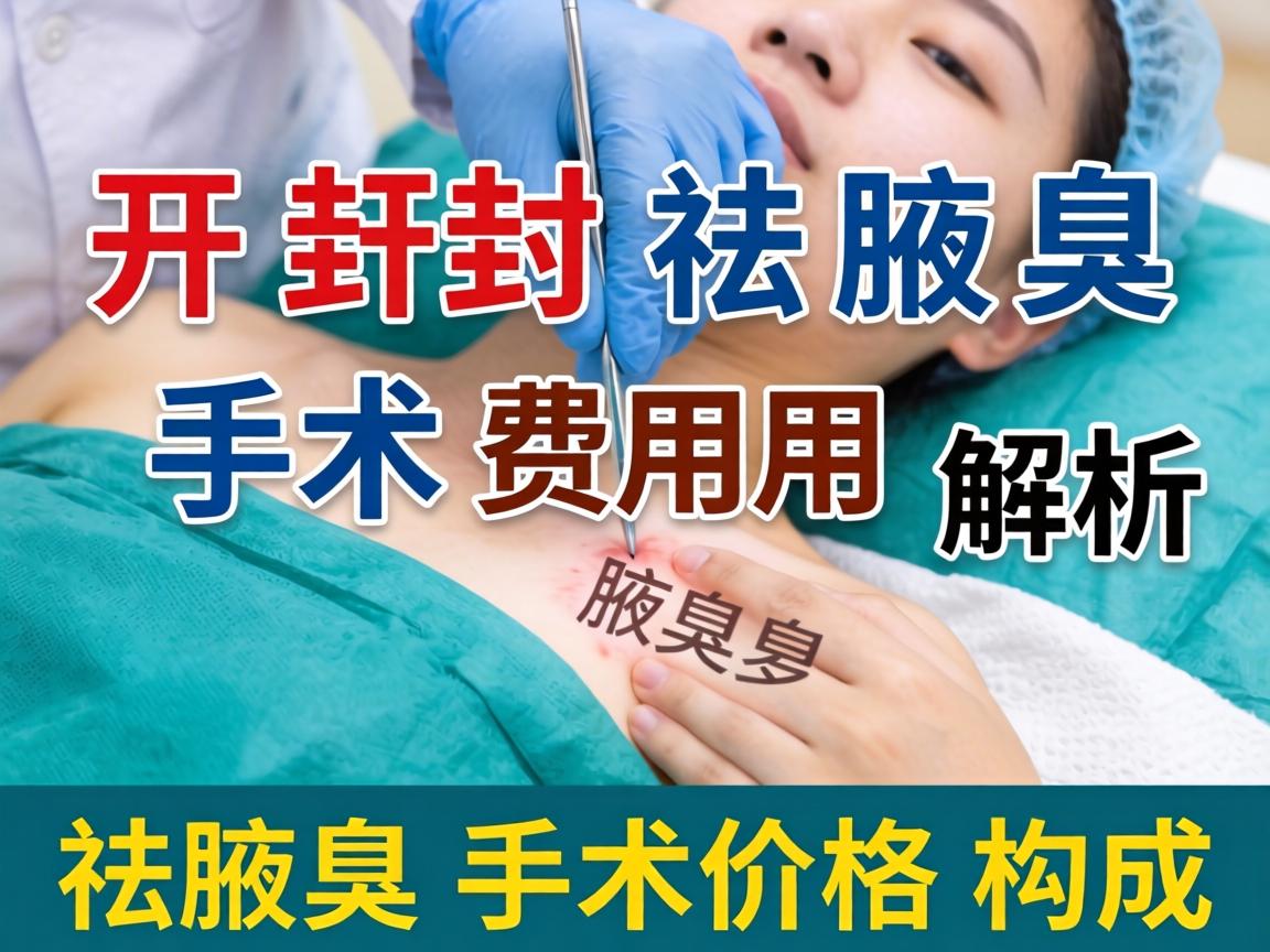 开封祛腋臭手术费用解析，详解祛腋臭手术价格构成