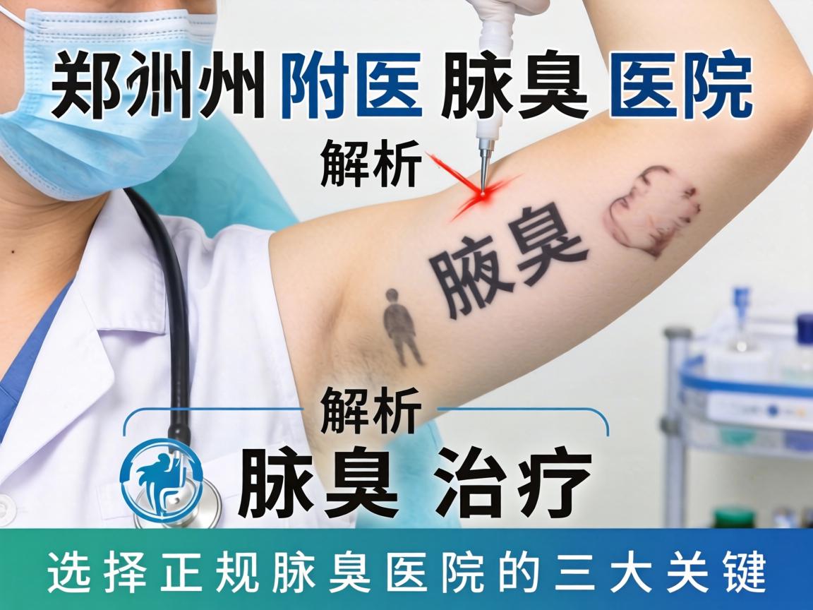 郑州附医腋臭医院解析腋臭治疗 选择正规腋臭医院的三大关键