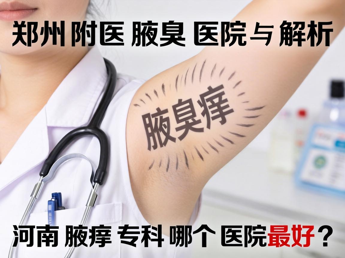 郑州附医腋臭医院解析，河南腋臭专科哪个医院最好？