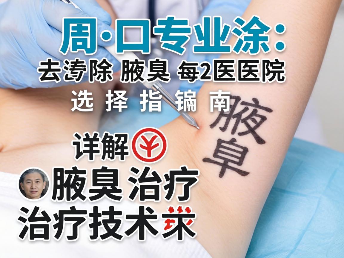 周口专业去除腋臭医院选择指南，详解腋臭治疗技术