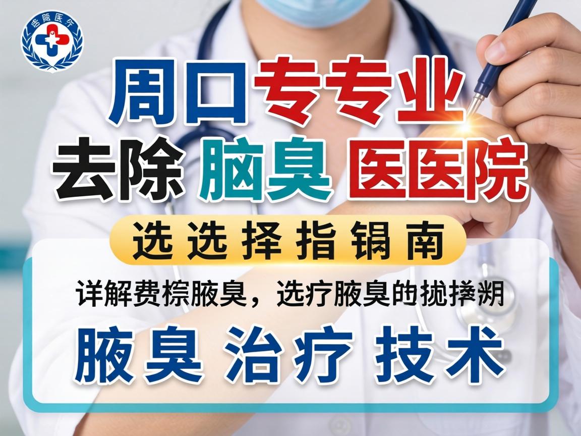 周口专业去除腋臭医院选择指南，详解腋臭治疗技术