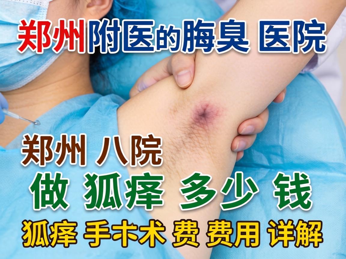 郑州附医腋臭医院解析，郑州八院做狐臭多少钱，狐臭手术费用详解