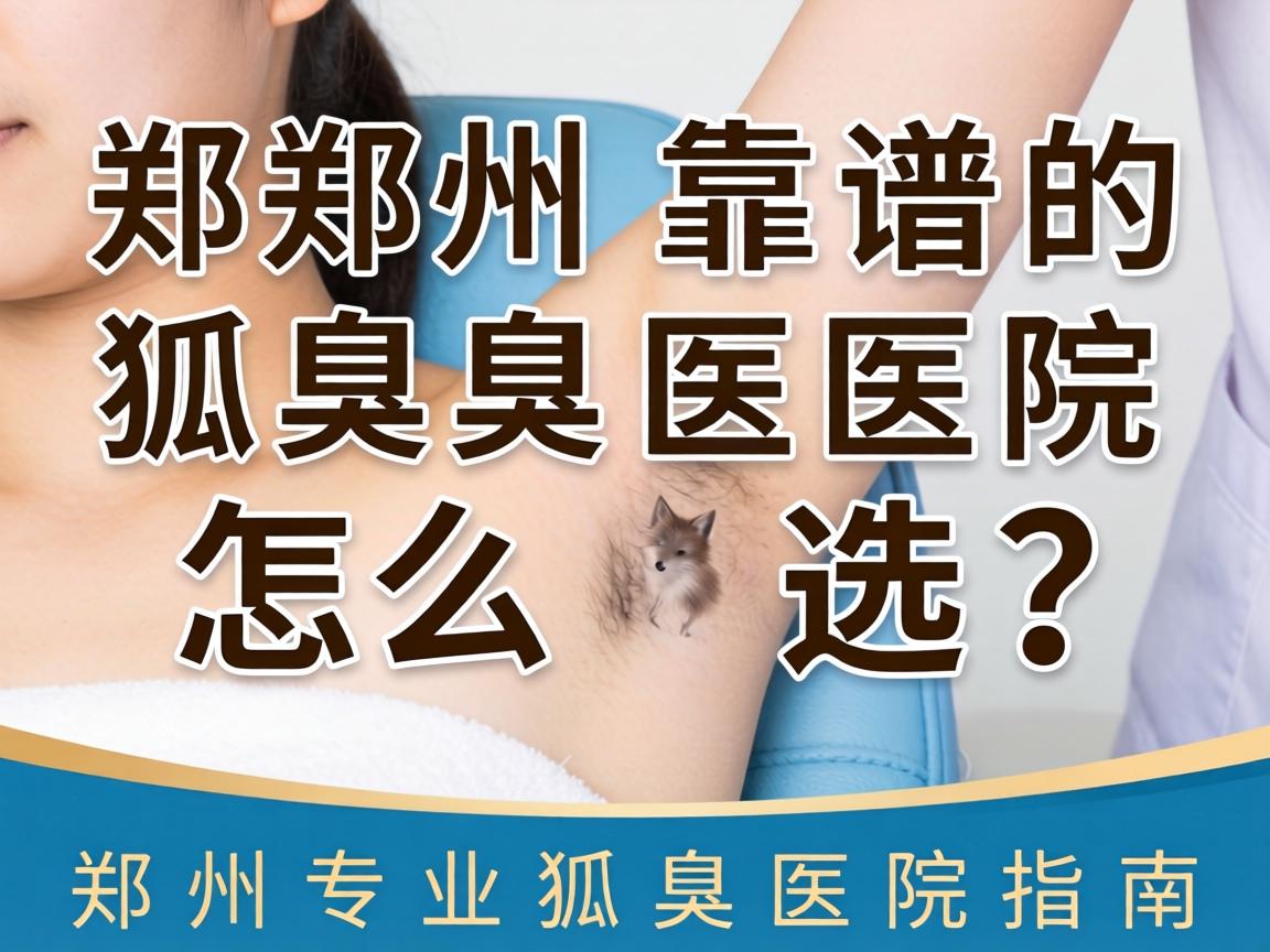 郑州靠谱的狐臭医院怎么选？郑州专业狐臭医院指南