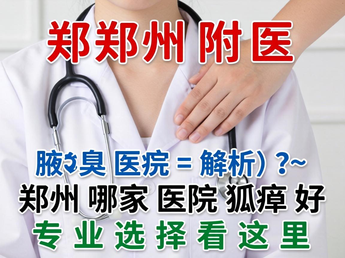 郑州附医腋臭医院解析，郑州哪家医院狐臭好，专业选择看这里