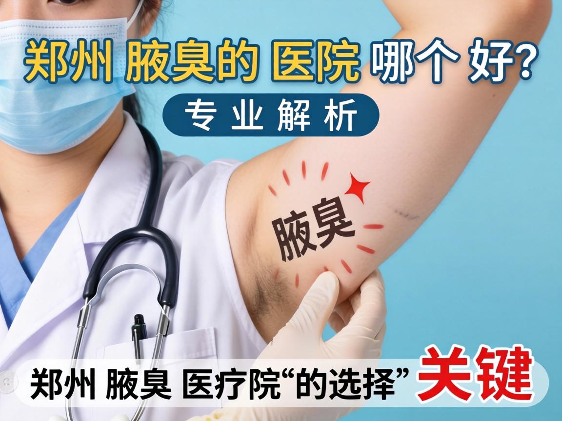 郑州腋臭医院哪个好？专业解析郑州腋臭医院的选择关键