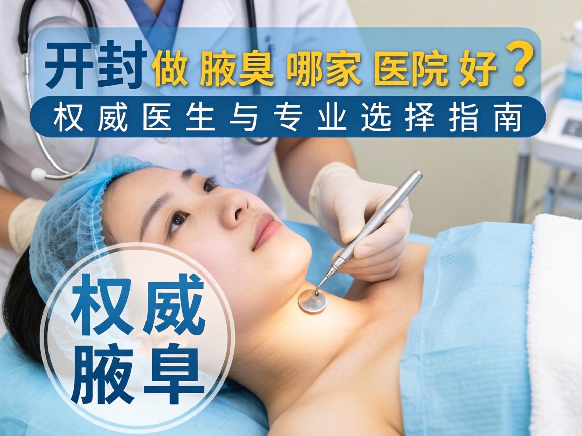 开封做腋臭哪家医院好？权威医生与专业选择指南