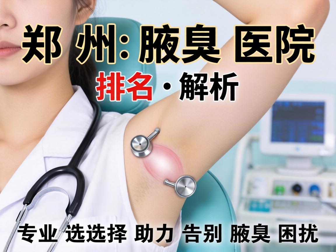郑州腋臭医院排名解析，专业选择助力告别腋臭困扰