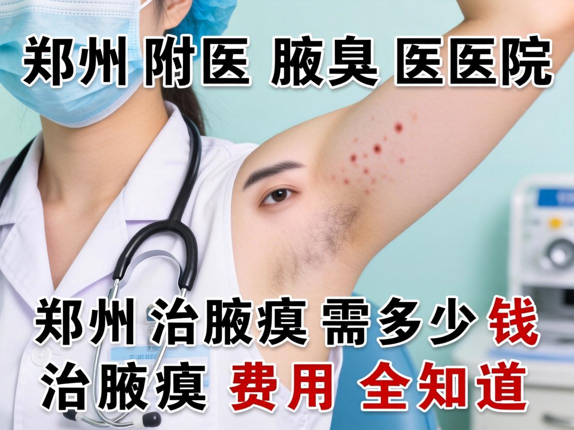 郑州附医腋臭医院解析，郑州治腋臭需多少钱，治腋臭费用全知道