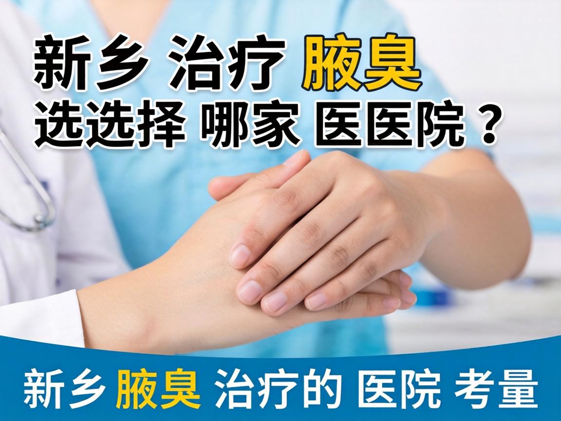 新乡治疗腋臭选择哪家医院？解读新乡腋臭治疗的医院考量