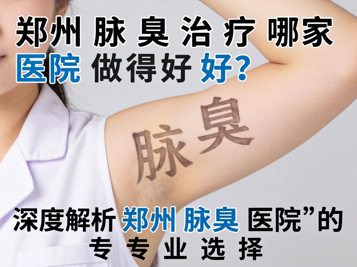 郑州腋臭治疗哪家医院做得好？深度解析郑州腋臭医院的专业选择