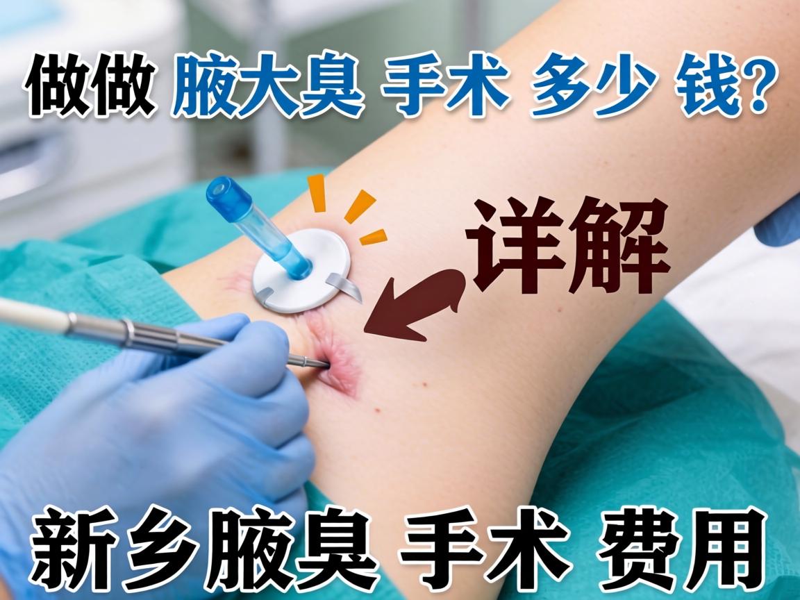 在新乡做腋臭手术多少钱？详解新乡腋臭手术费用