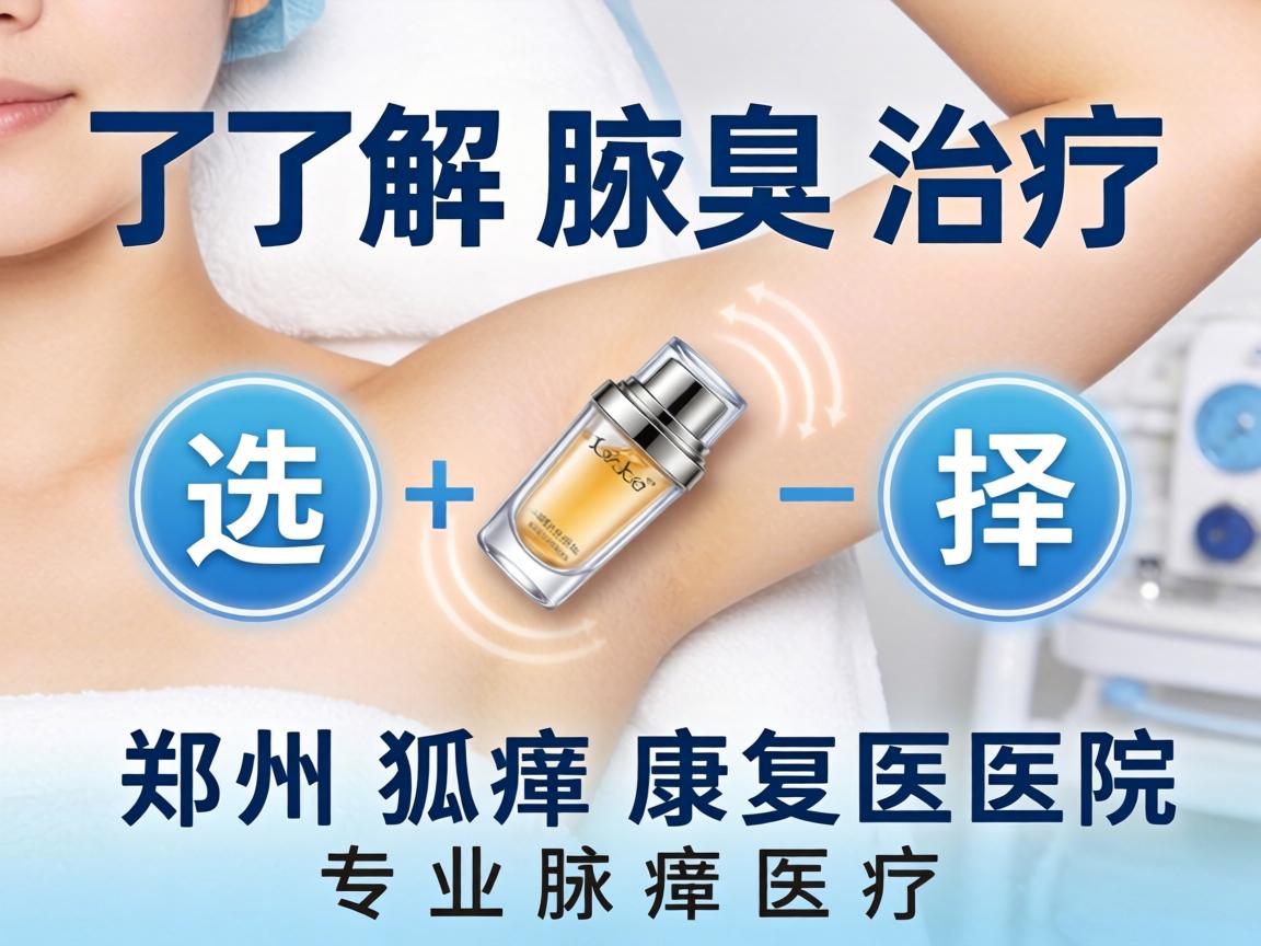 了解腋臭治疗，选择郑州狐臭康复医院的专业腋臭医疗