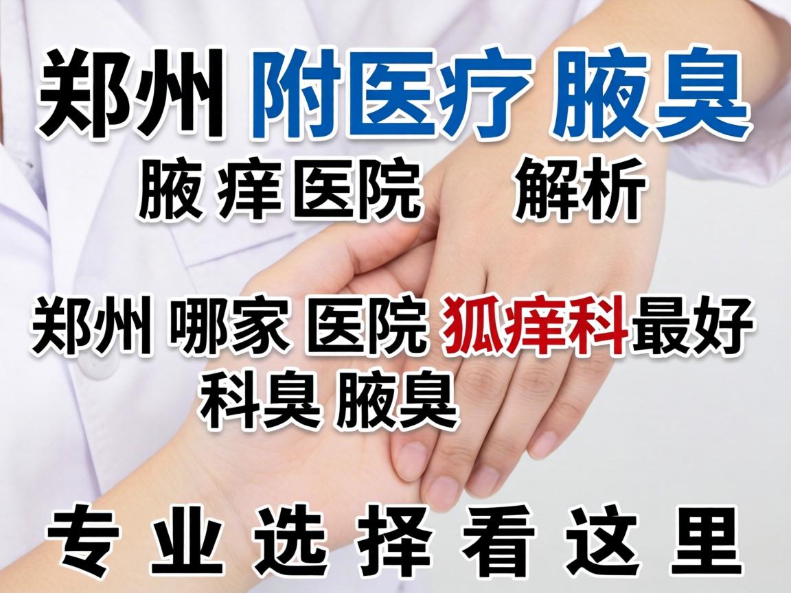 郑州附医腋臭医院解析，郑州哪家医院狐臭科最好，专业选择看这里