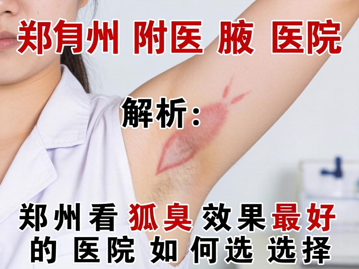 郑州附医腋臭医院解析，郑州看狐臭效果最好的医院如何选择