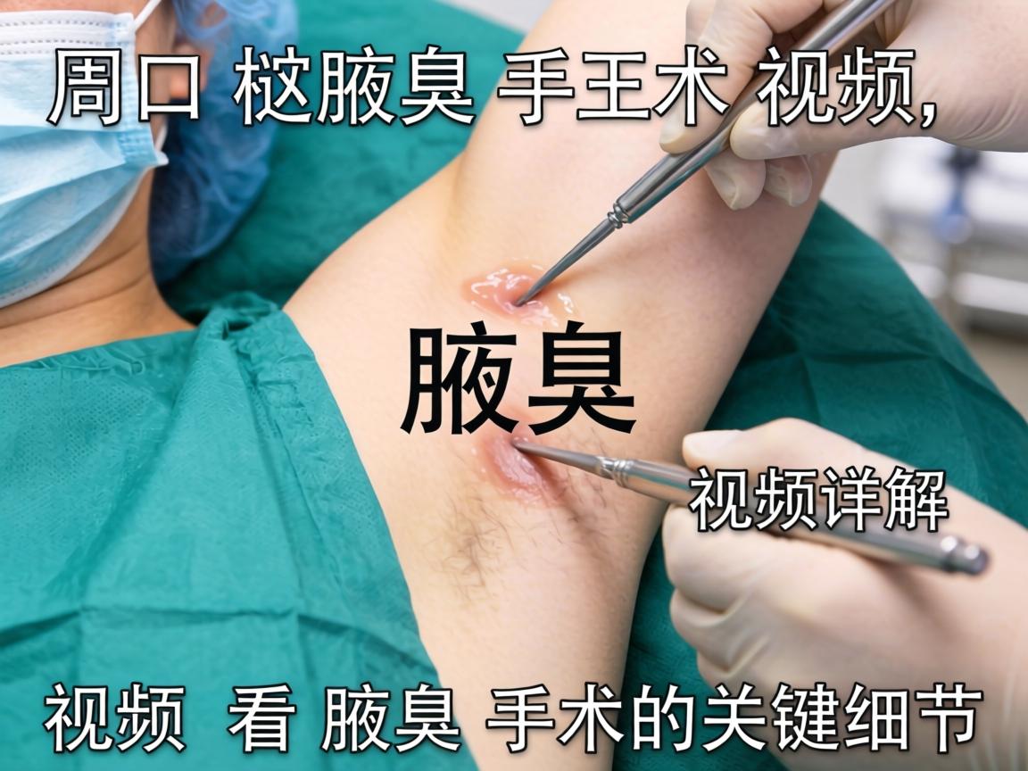 周口腋臭手术视频详解 从视频看腋臭手术的关键细节