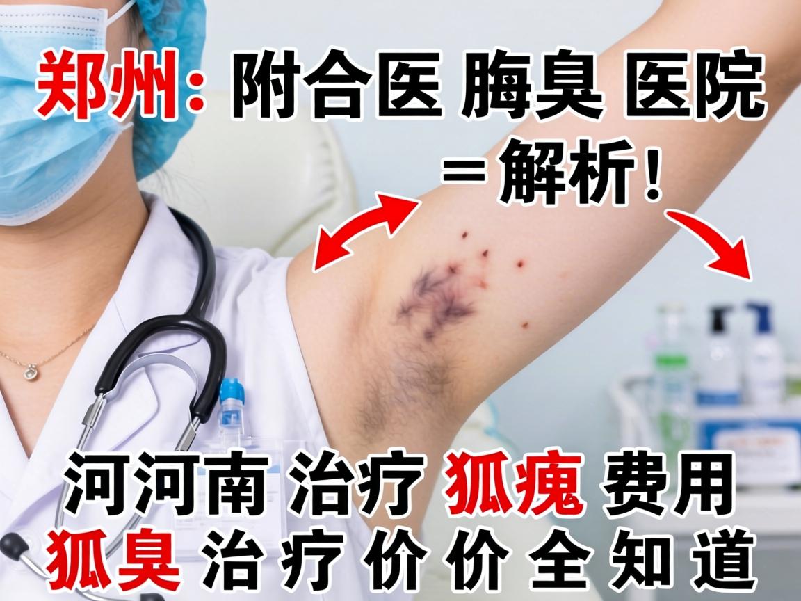 郑州附医腋臭医院解析，河南治疗狐臭费用，狐臭治疗价格全知道