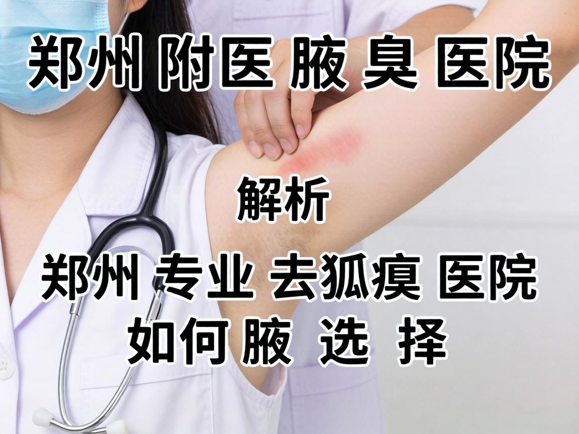 郑州附医腋臭医院解析，郑州专业去狐臭医院如何选择