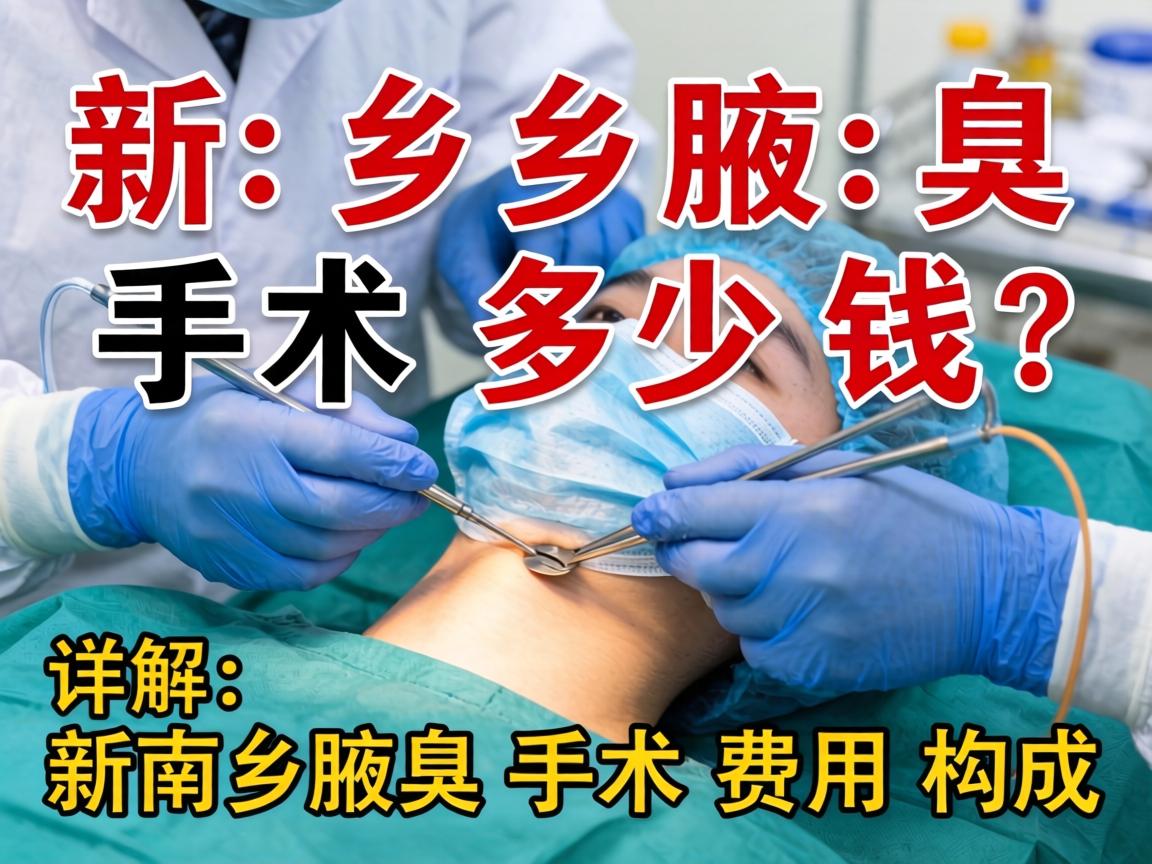 新乡腋臭手术多少钱？详解新乡腋臭手术费用构成