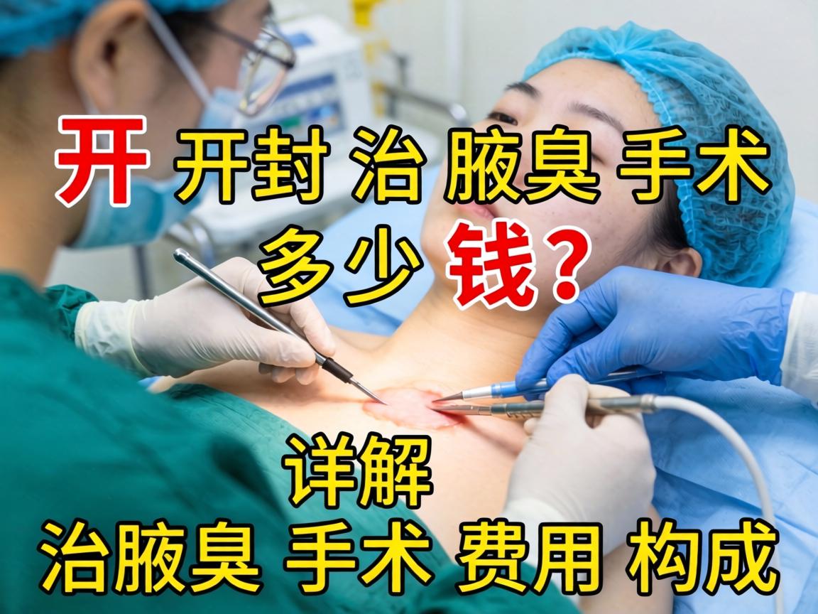 开封治腋臭手术多少钱？详解治腋臭手术费用构成