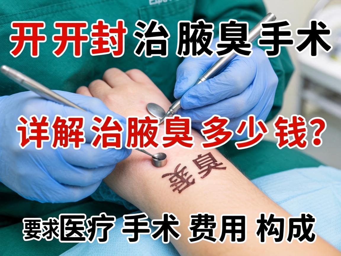 开封治腋臭手术多少钱？详解治腋臭手术费用构成