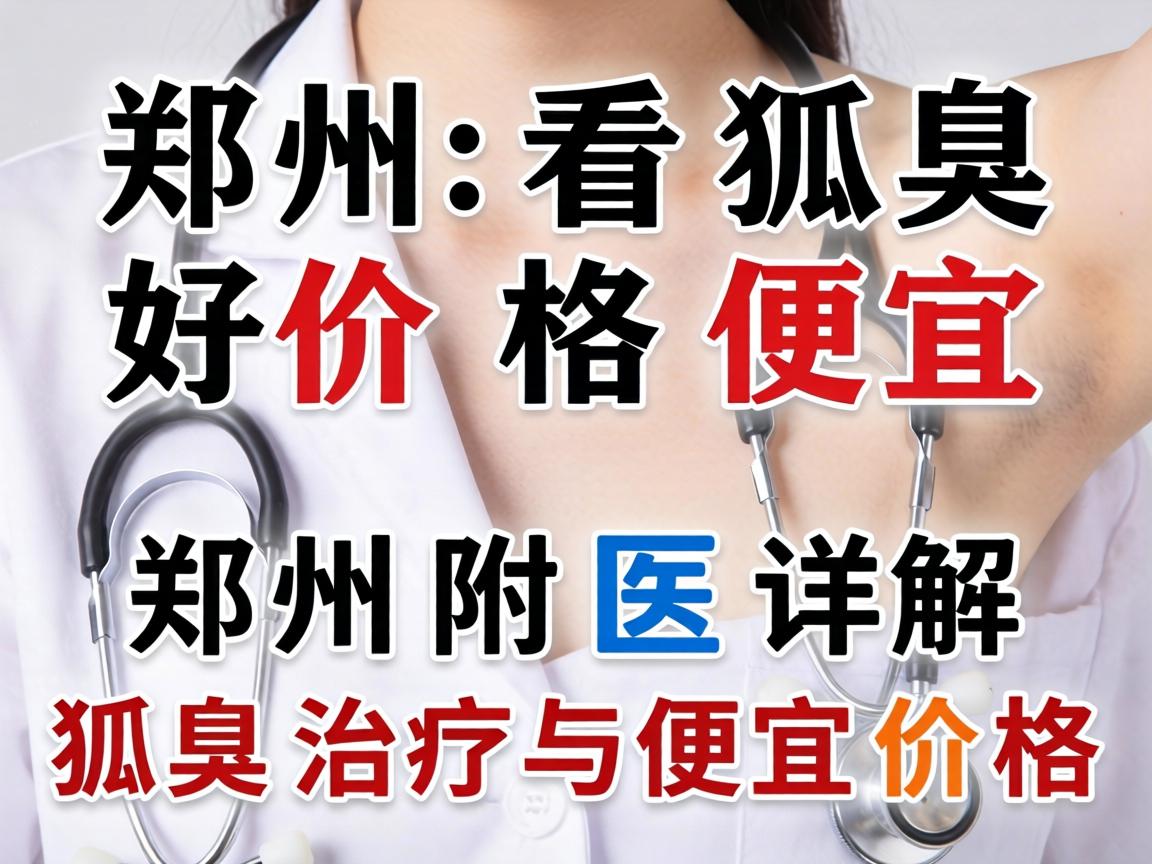 郑州看狐臭好价格便宜，郑州附医详解狐臭治疗与便宜价格