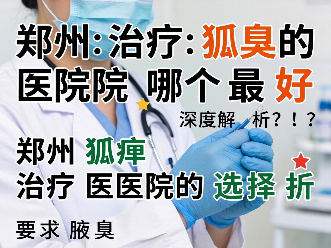 郑州治疗狐臭的医院哪个最好？深度解析郑州狐臭治疗医院的选择