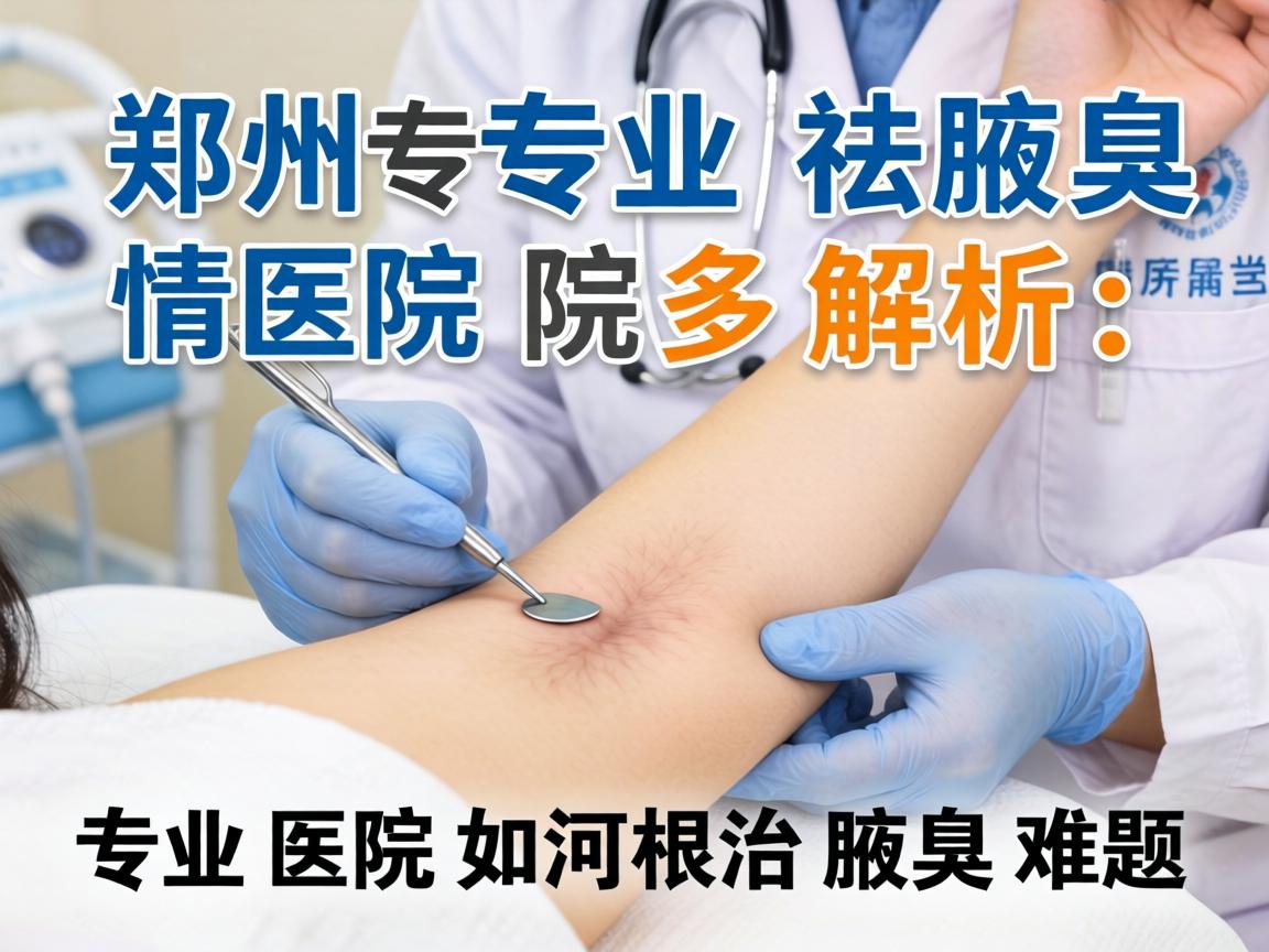 郑州专业祛腋臭医院解析，专业医院如何根治腋臭难题