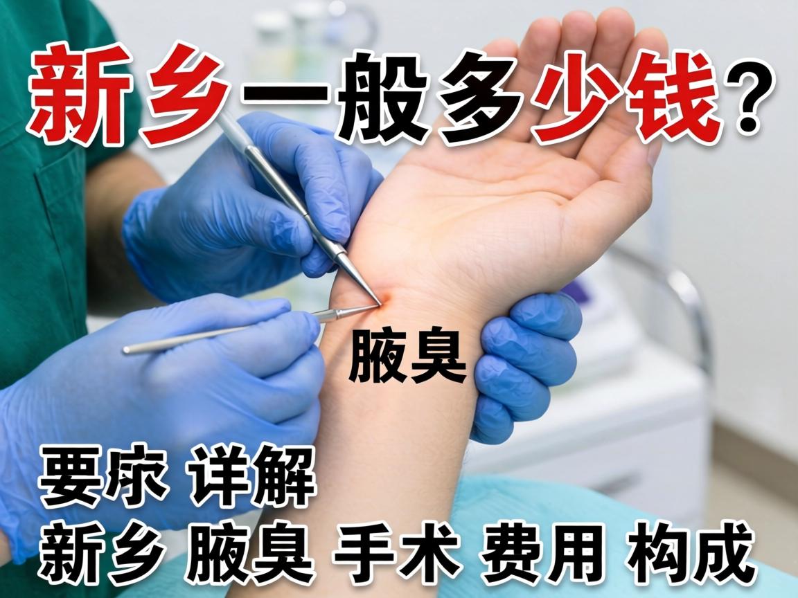 新乡腋臭手术一般多少钱？详解新乡腋臭手术费用构成