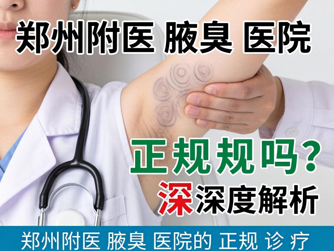 郑州附医腋臭医院正规吗？深度解析郑州附医腋臭医院的正规诊疗