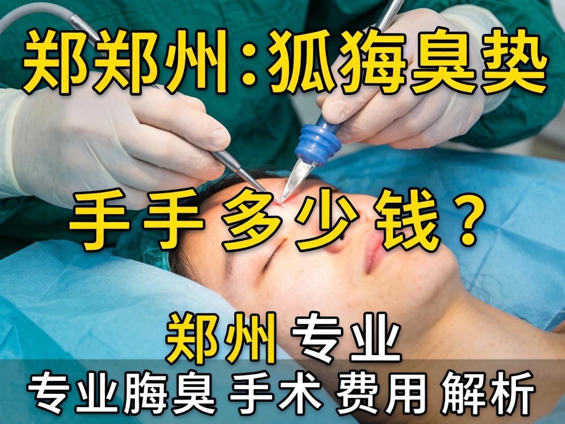 郑州狐臭手术多少钱？郑州专业腋臭手术费用解析