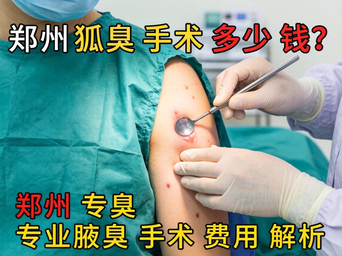 郑州狐臭手术多少钱？郑州专业腋臭手术费用解析