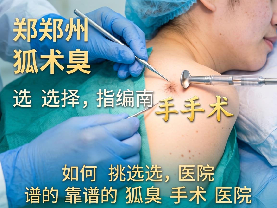 郑州狐臭手术医院选择指南，如何挑选靠谱的狐臭手术医院