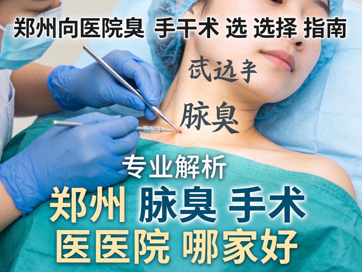 郑州腋臭手术医院选择指南，专业解析郑州腋臭手术医院哪家好