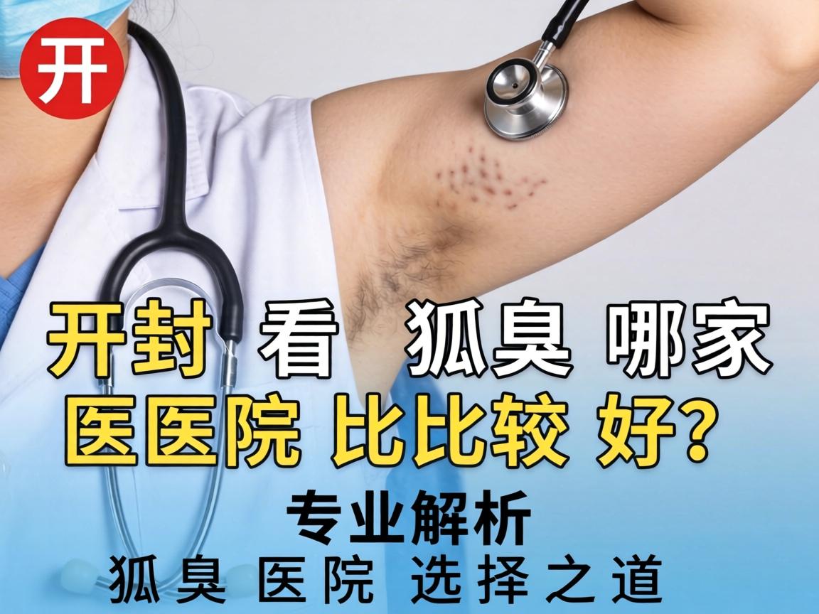 开封看狐臭哪家医院比较好？专业解析狐臭医院选择之道