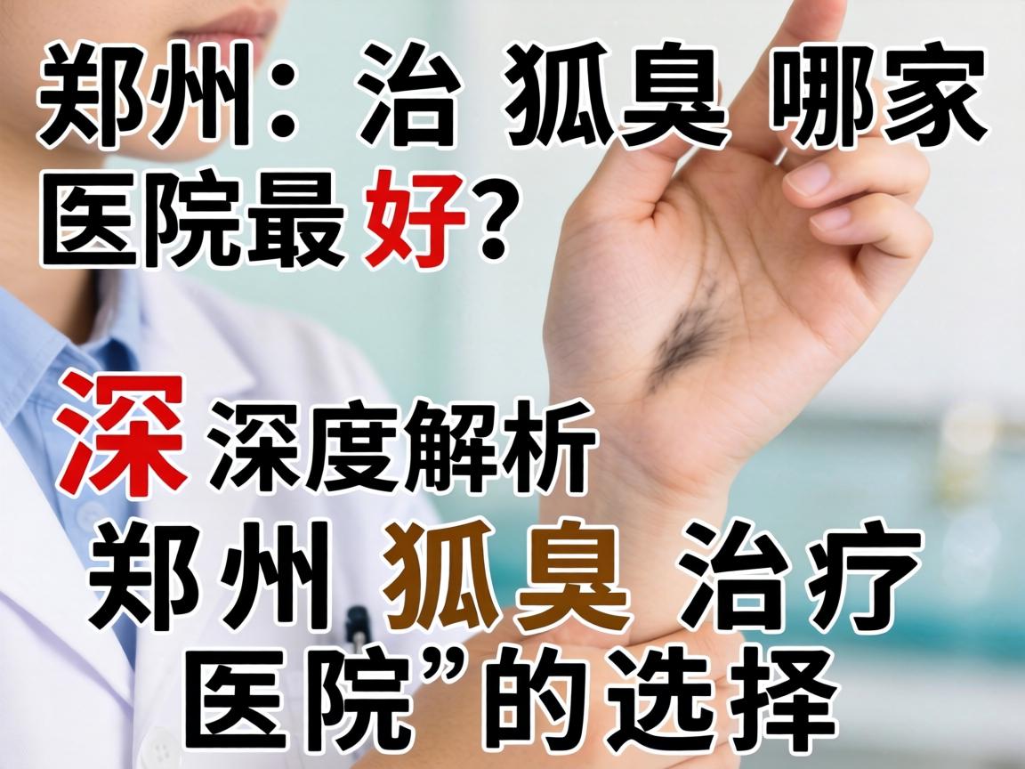 郑州治狐臭哪家医院最好？深度解析郑州狐臭治疗医院的选择