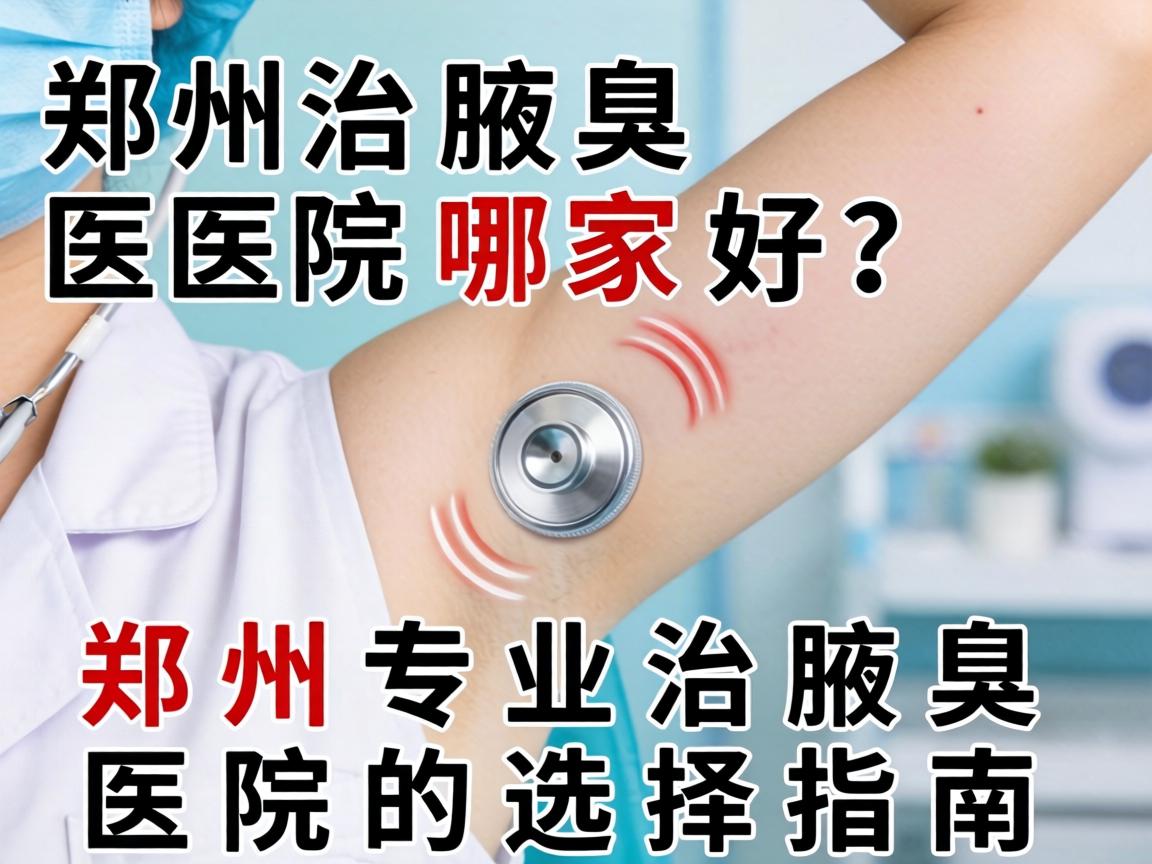 郑州治腋臭医院哪家好？郑州专业治腋臭医院的选择指南