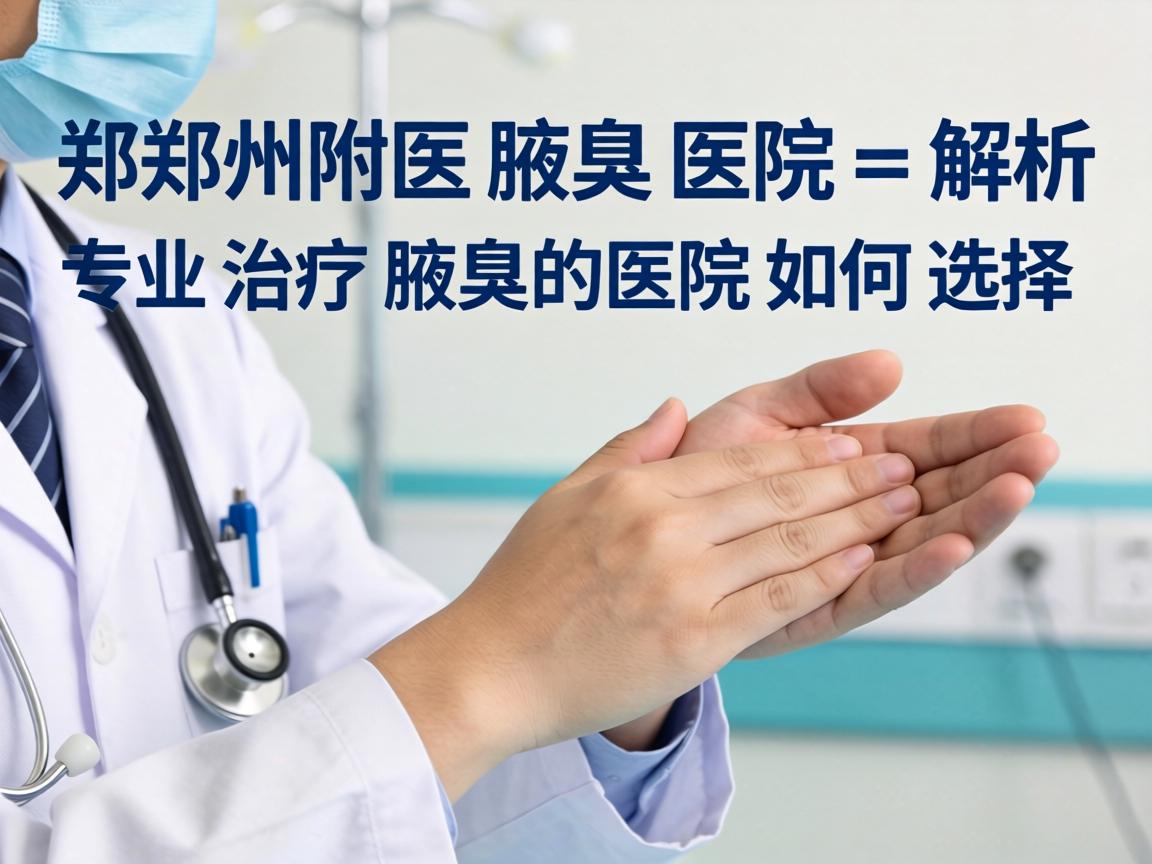 郑州附医腋臭医院解析，专业治疗腋臭的医院如何选择