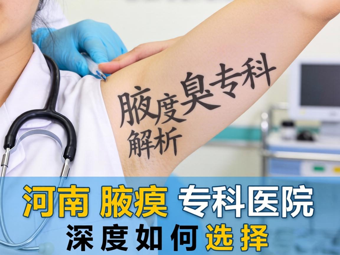 河南腋臭专科医院深度解析，河南腋臭专科医院如何选择