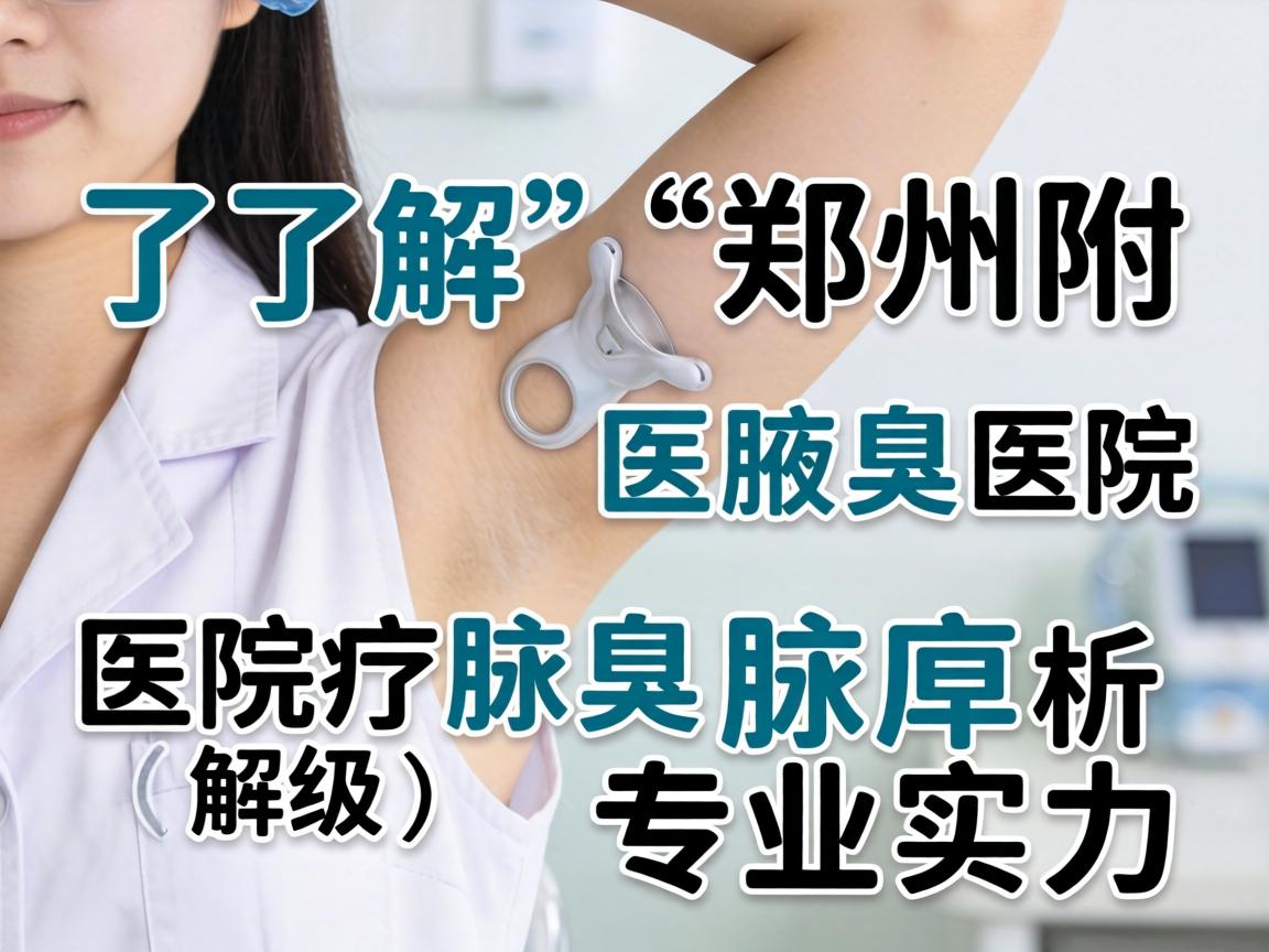 了解郑州附医腋臭医院等级，解析腋臭医院专业实力