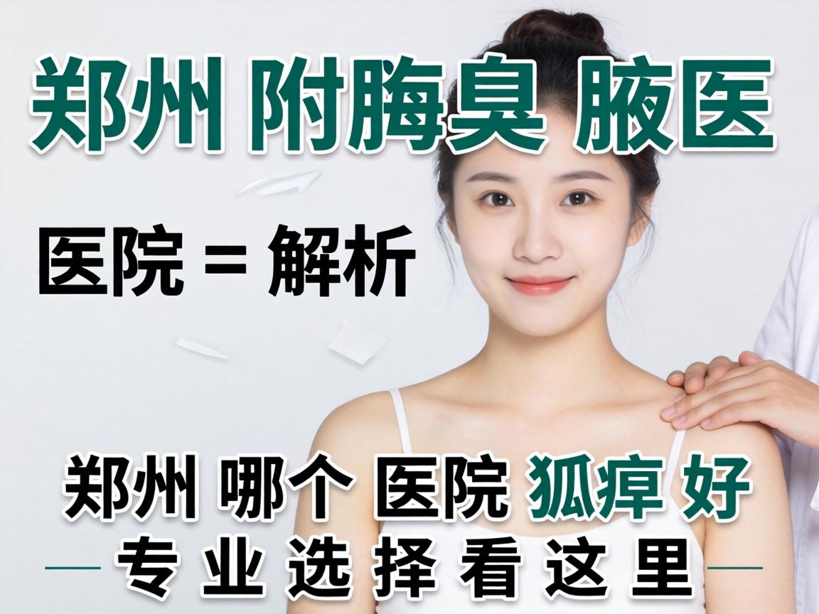 郑州附医腋臭医院解析，郑州哪个医院狐臭好，专业选择看这里