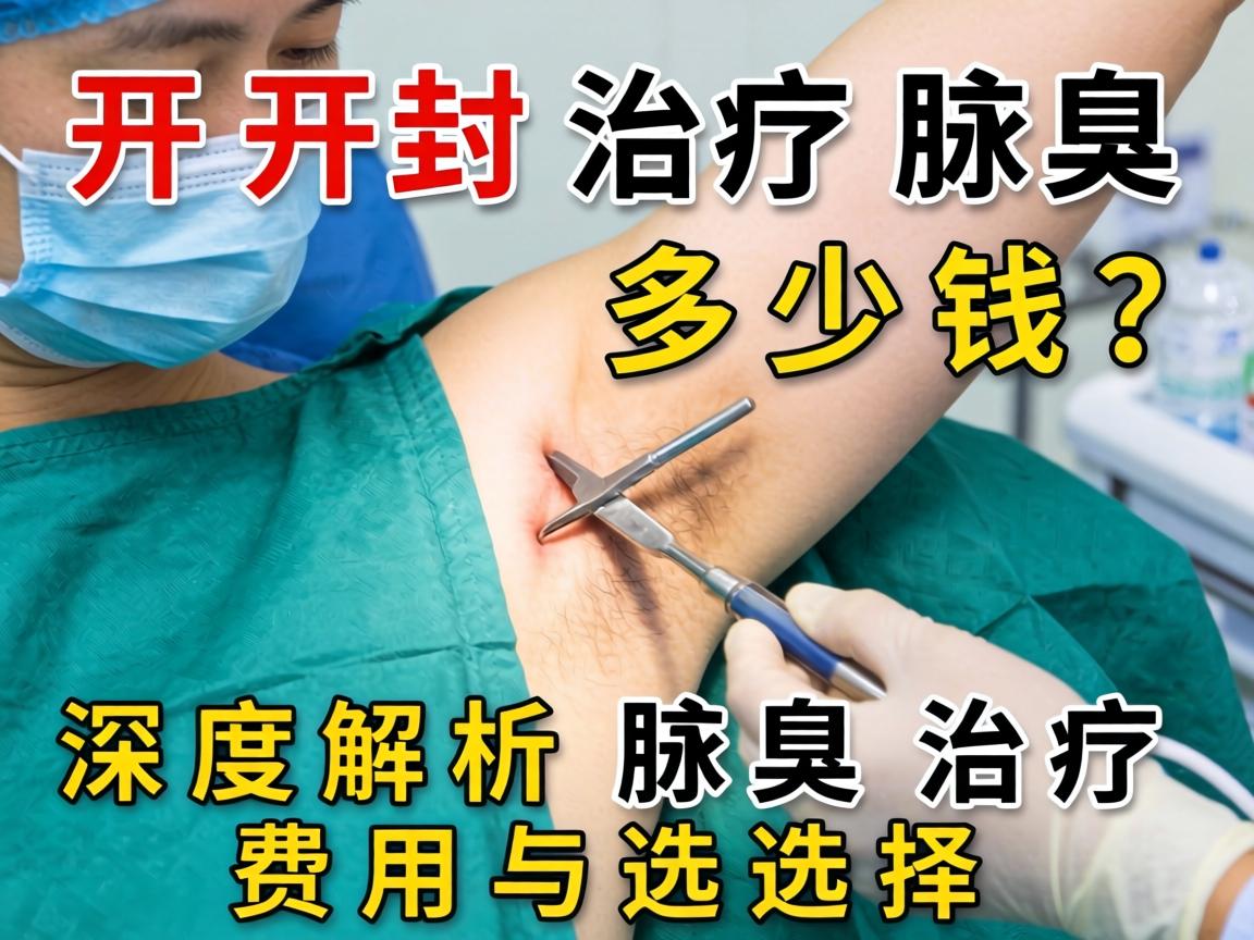 开封治疗腋臭手术多少钱？深度解析腋臭治疗费用与选择