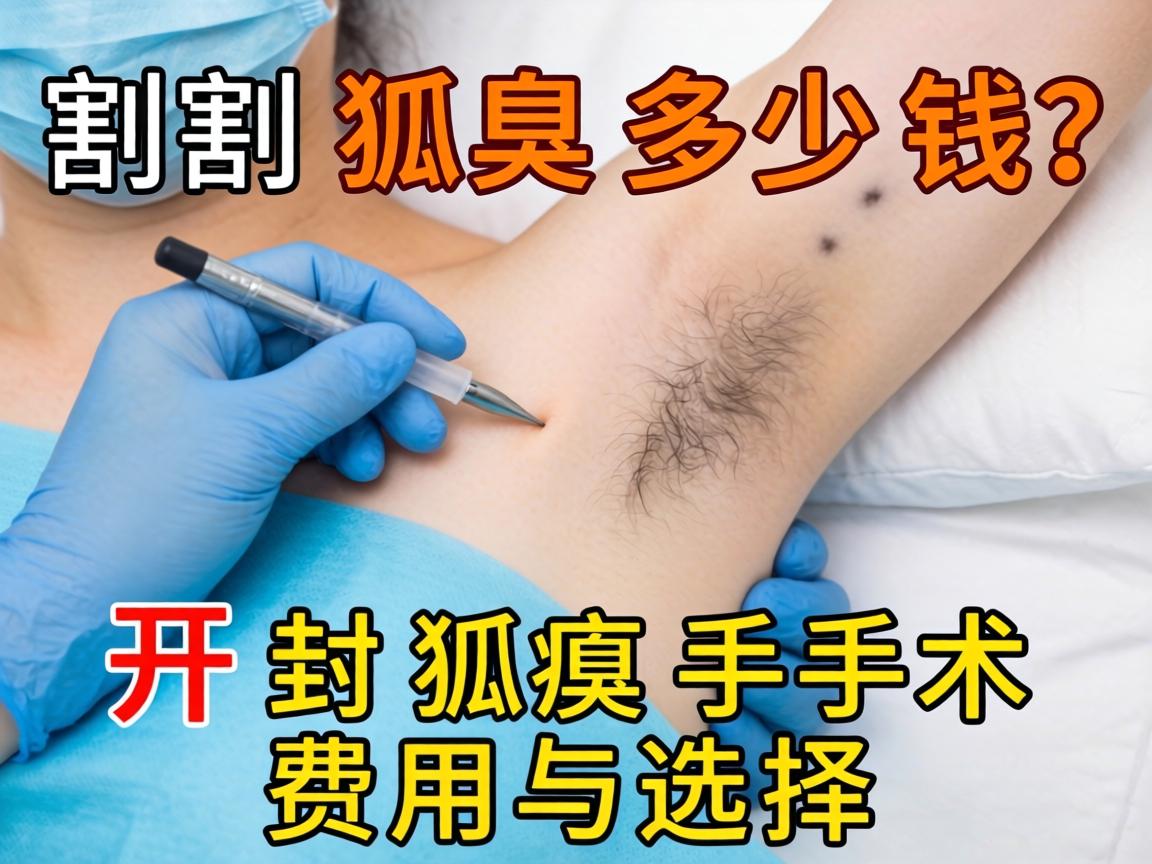 在开封割狐臭多少钱？详解开封狐臭手术费用与选择