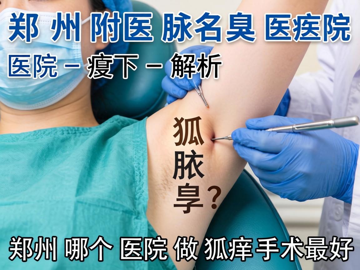 郑州附医腋臭医院解析，郑州哪个医院做狐臭手术最好？