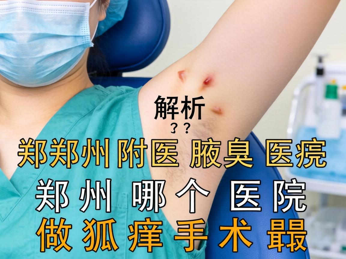 郑州附医腋臭医院解析，郑州哪个医院做狐臭手术最好？