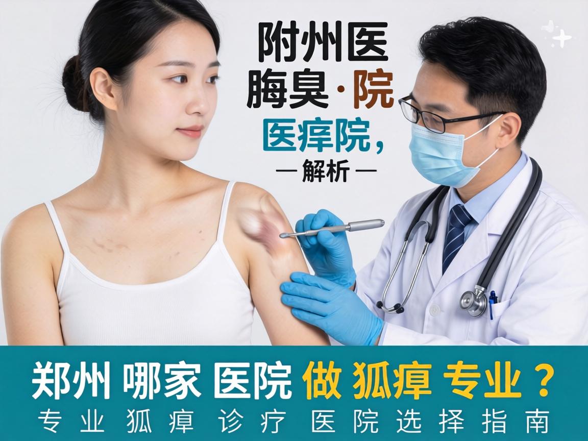 郑州附医腋臭医院解析，郑州哪家医院做狐臭专业？专业狐臭诊疗医院选择指南