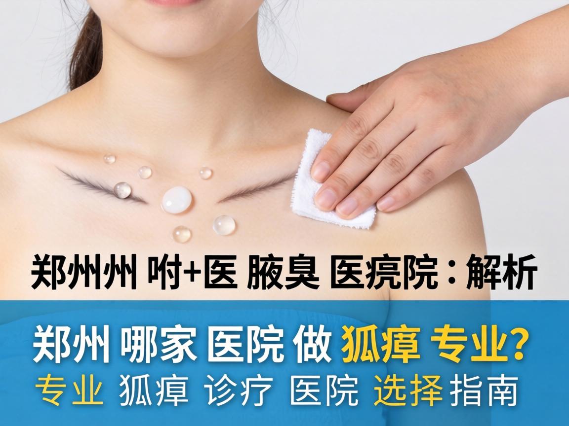 郑州附医腋臭医院解析，郑州哪家医院做狐臭专业？专业狐臭诊疗医院选择指南