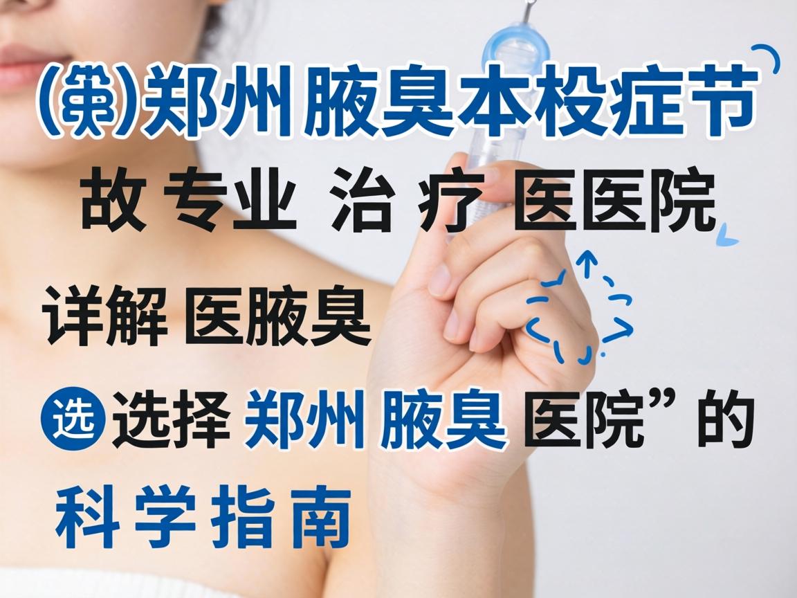 郑州腋臭专业治疗医院详解，选择郑州腋臭医院的科学指南