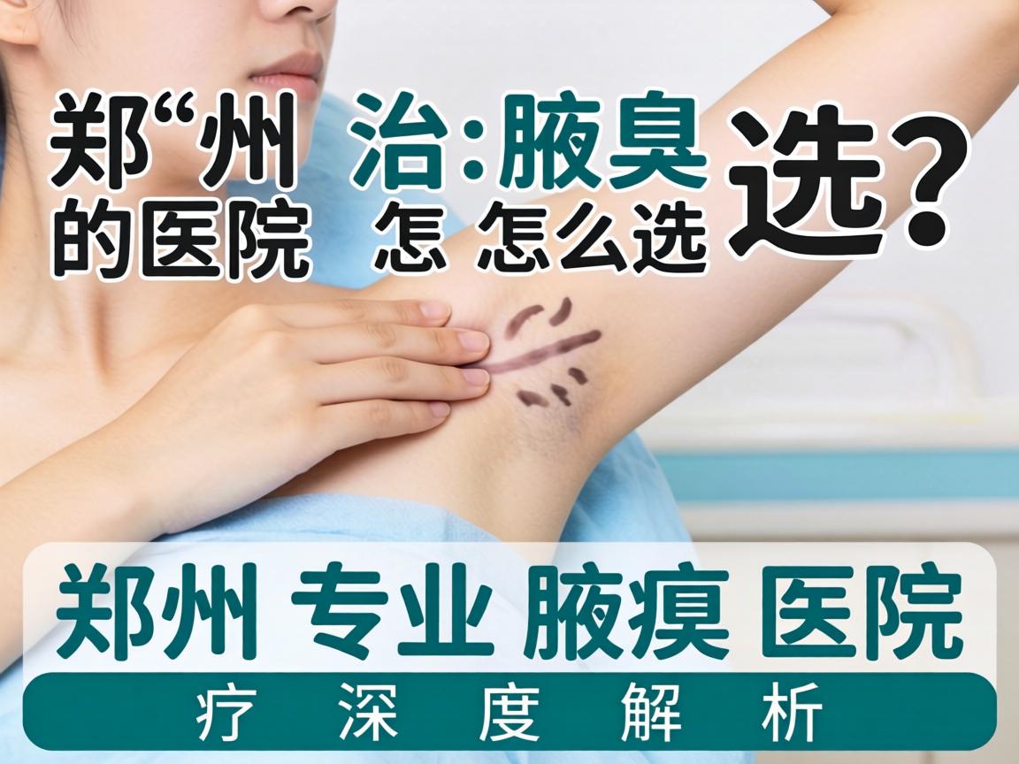 郑州治腋臭医院怎么选？郑州专业腋臭医院深度解析