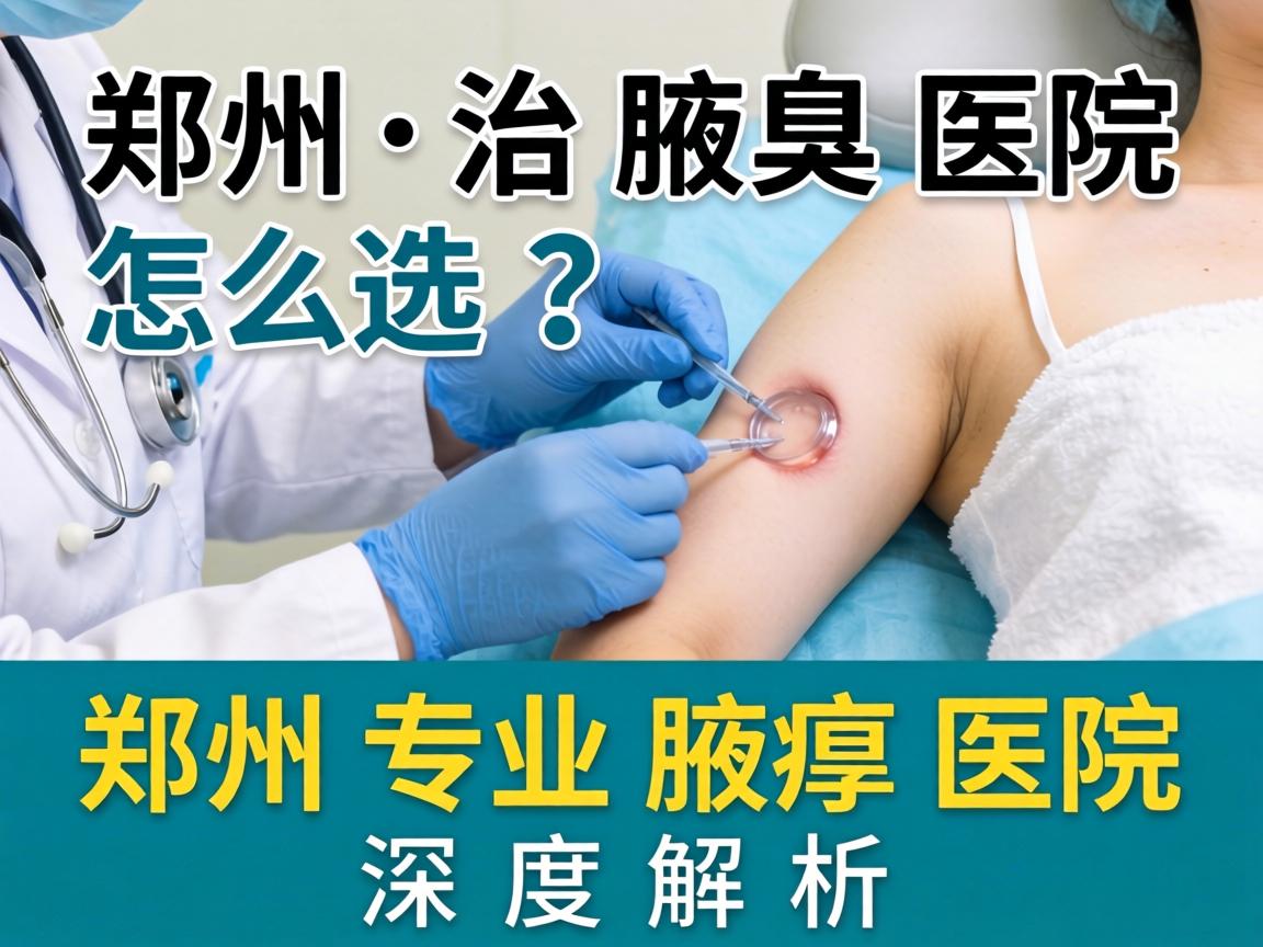 郑州治腋臭医院怎么选？郑州专业腋臭医院深度解析